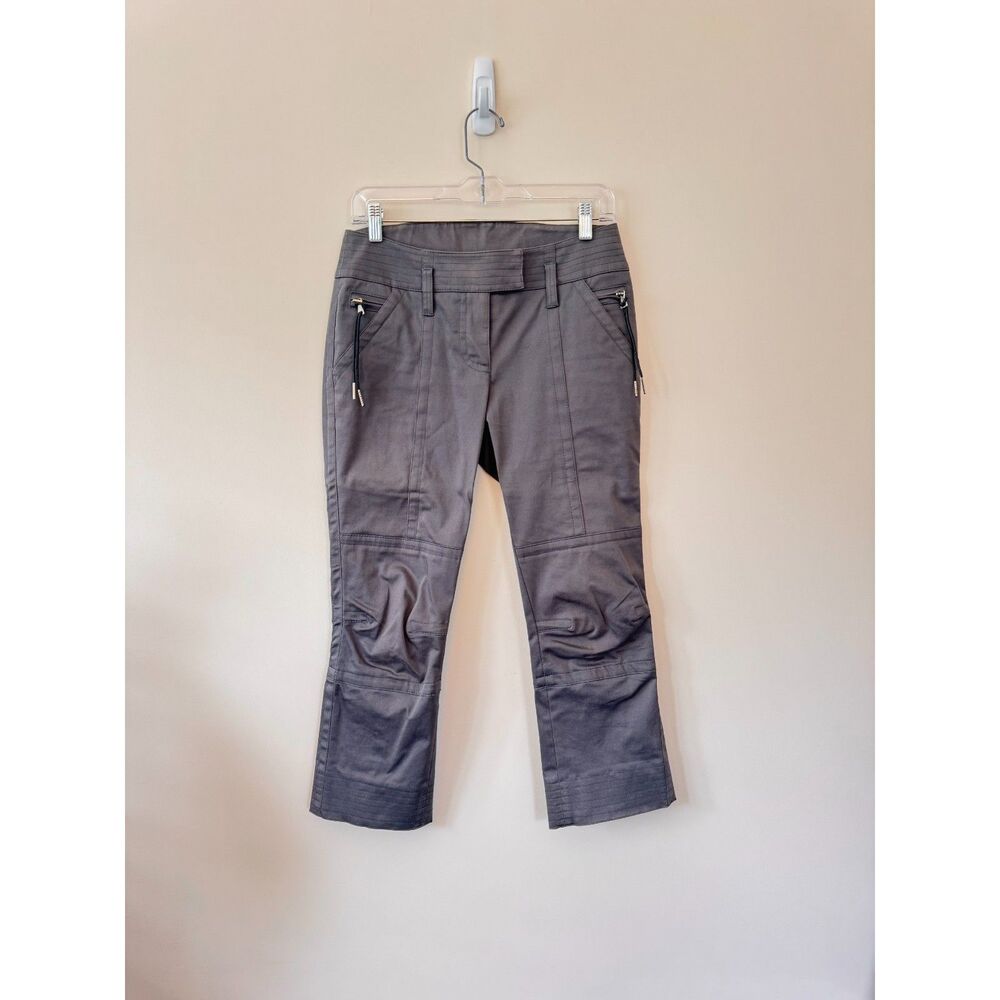 Atos Lombardini Women's Gray Cropped Pants Capris Size 6